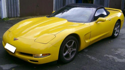 Gelbe Corvette