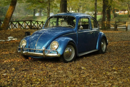 VW Käfer Blau-Metallic